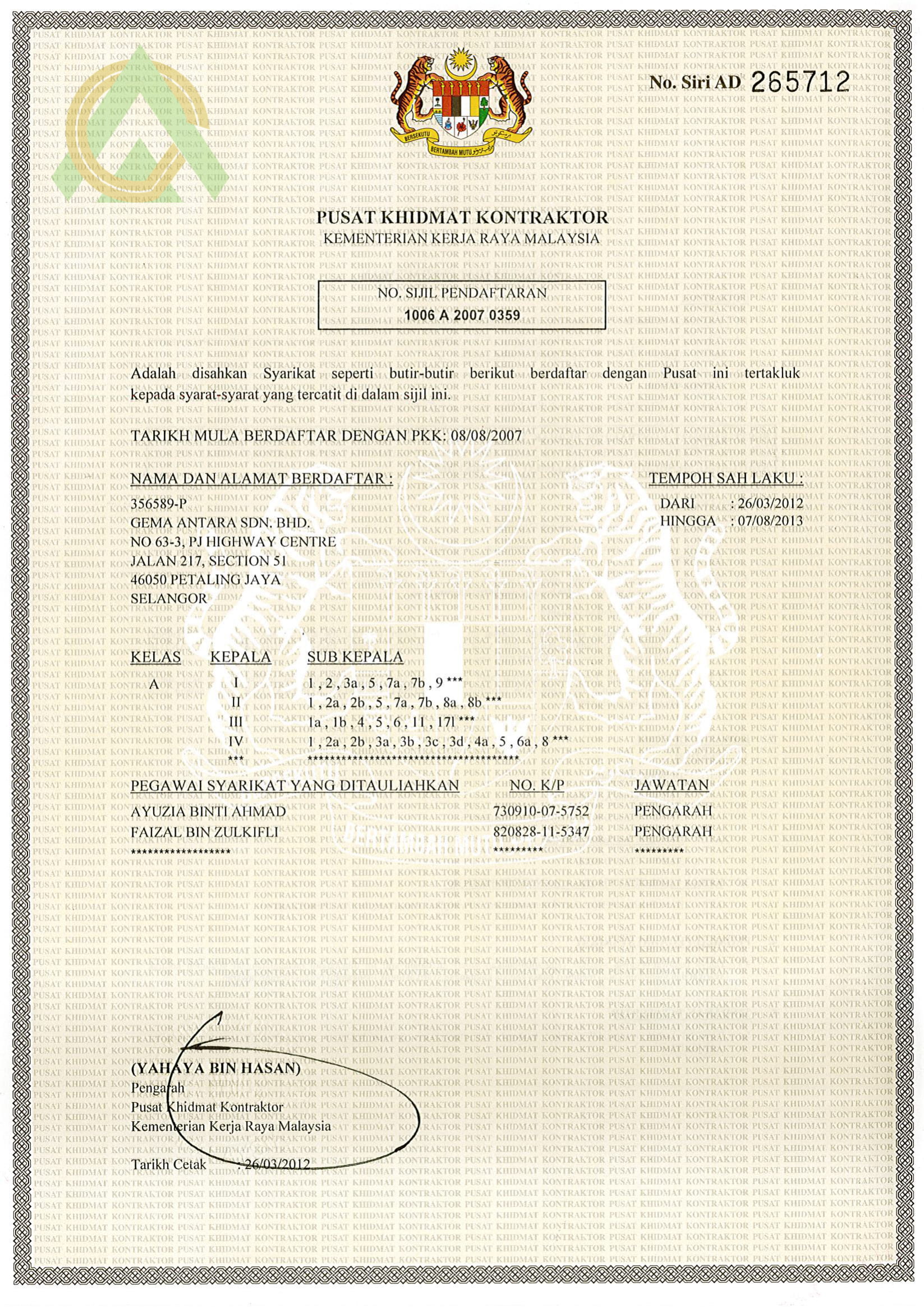 Licenses